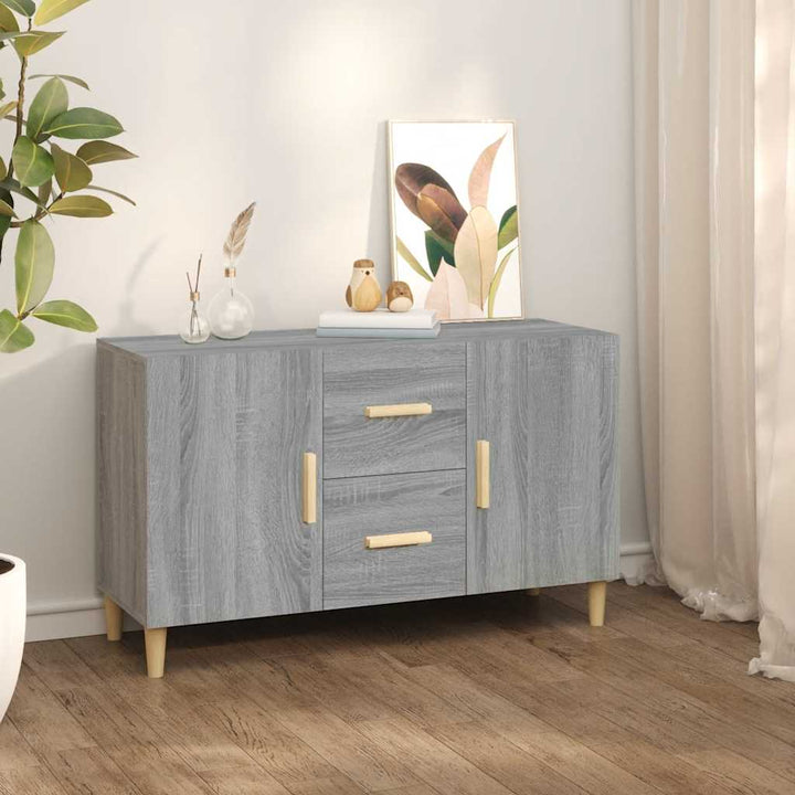 skænk 100x36x60 cm konstrueret træ grå sonoma-eg