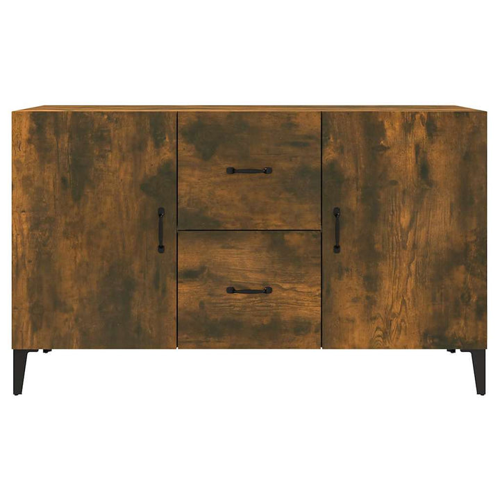 skænk 100x36x60 cm konstrueret træ røget egetræsfarve