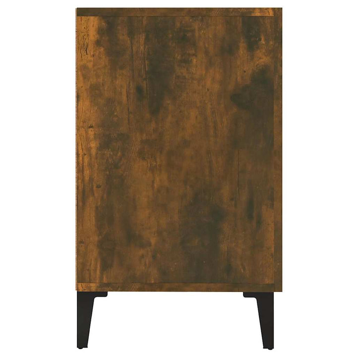 skænk 100x36x60 cm konstrueret træ røget egetræsfarve