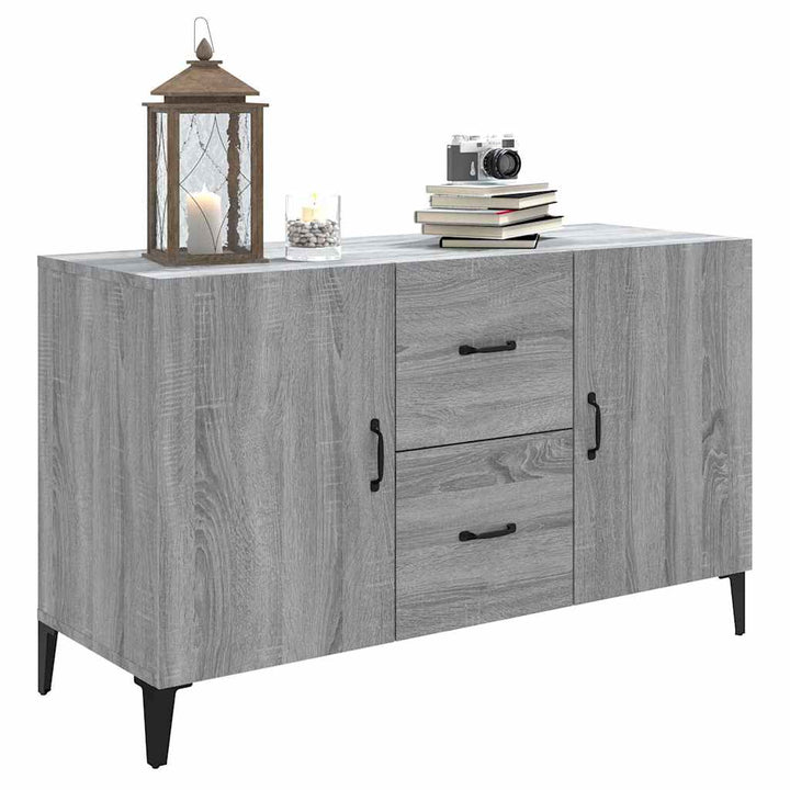 skænk 100x36x60 cm konstrueret træ grå sonoma-eg