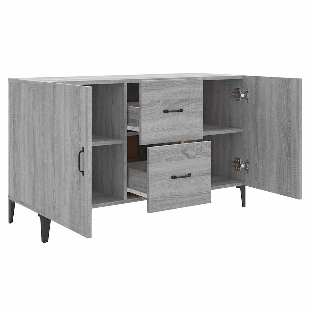 skænk 100x36x60 cm konstrueret træ grå sonoma-eg