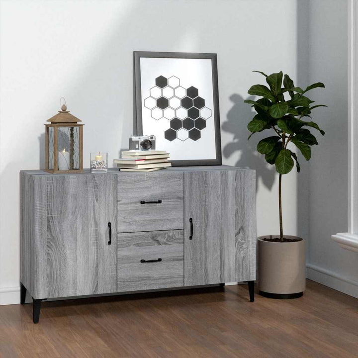 skænk 100x36x60 cm konstrueret træ grå sonoma-eg