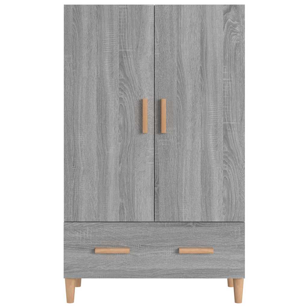 skab 70x31x115 cm konstrueret træ grå sonoma-eg