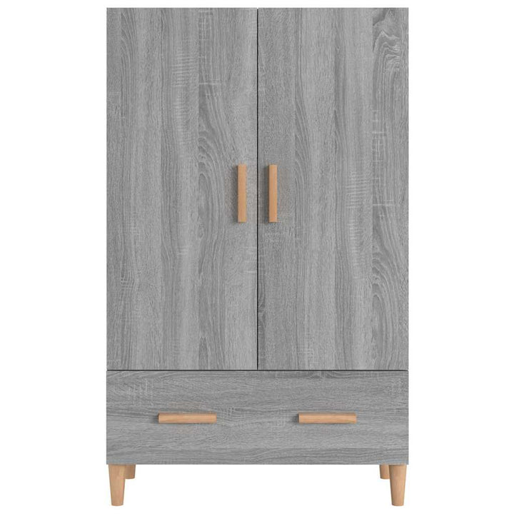 skab 70x31x115 cm konstrueret træ grå sonoma-eg