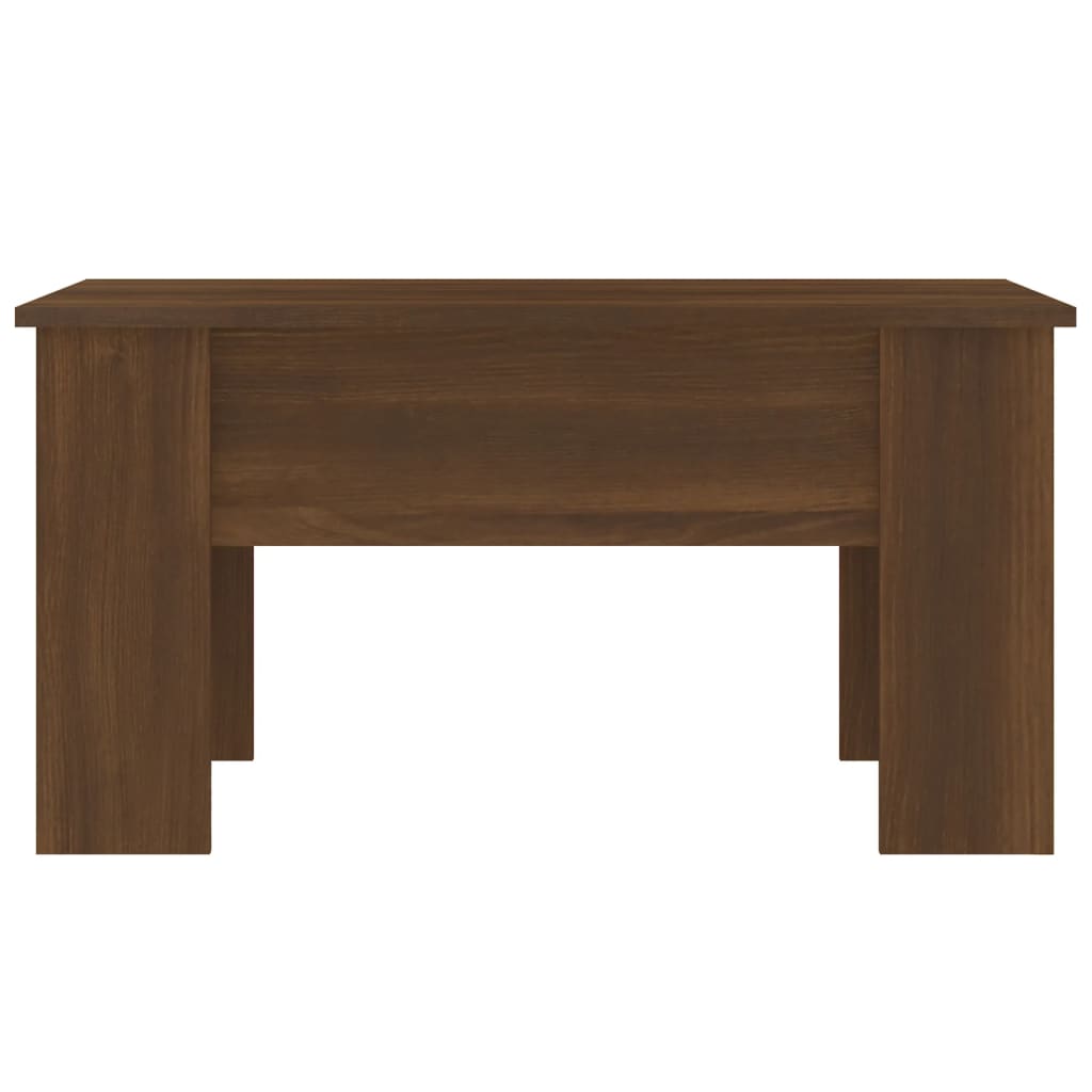 sofabord 79x49x41 cm konstrueret træ brun egetræsfarve