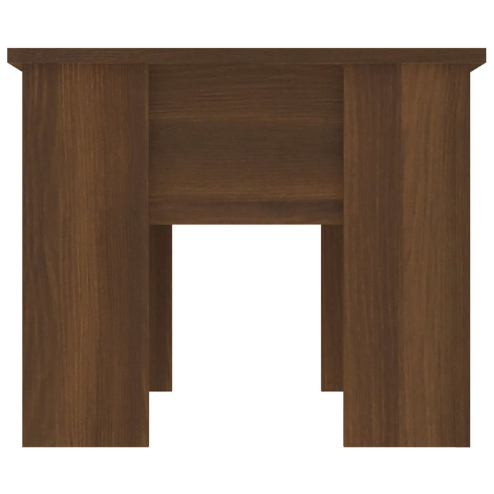 sofabord 79x49x41 cm konstrueret træ brun egetræsfarve