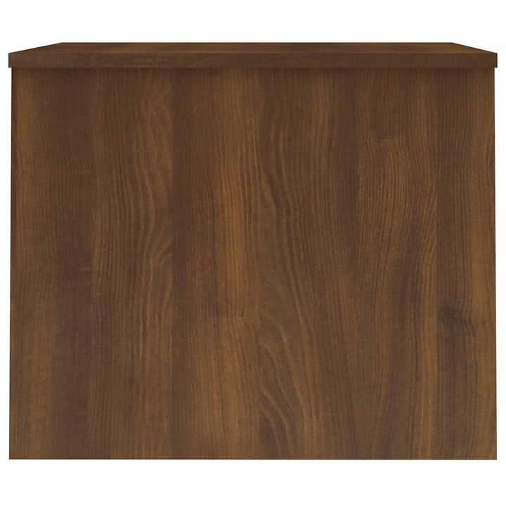 sofabord 80x50,5x41,5 cm konstrueret træ brun egetræsfarve