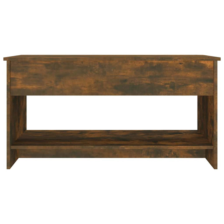sofabord 102x50x52,5 cm konstrueret træ røget egetræsfarve