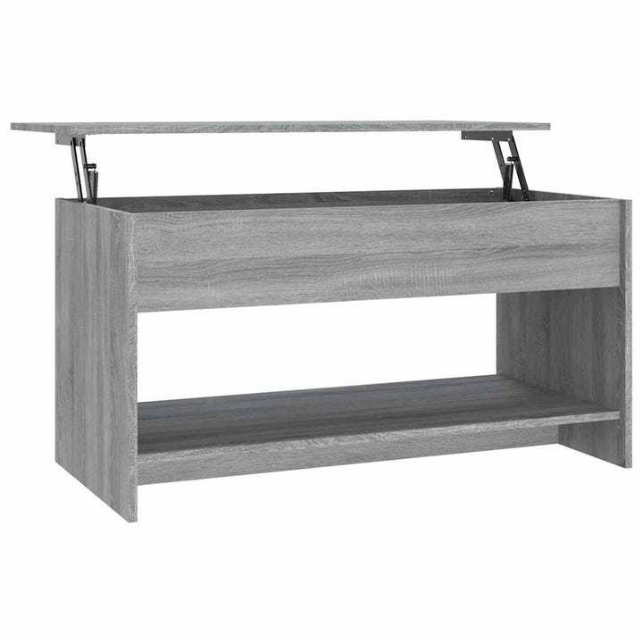 sofabord 102x50x52,5 cm konstrueret træ grå sonoma-eg