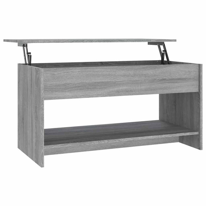 sofabord 102x50x52,5 cm konstrueret træ grå sonoma-eg