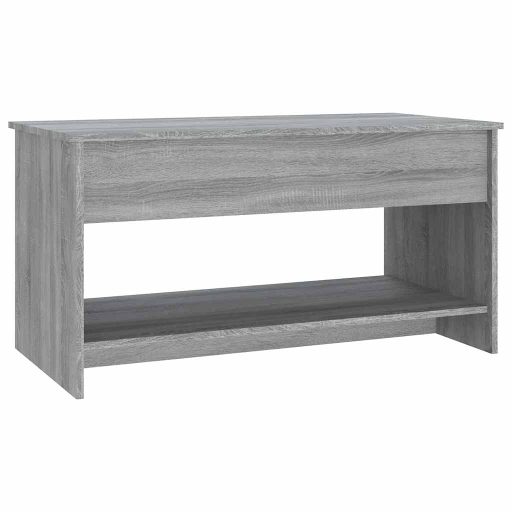 sofabord 102x50x52,5 cm konstrueret træ grå sonoma-eg