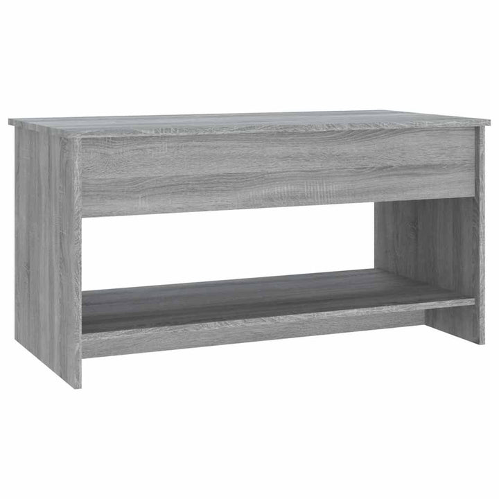 sofabord 102x50x52,5 cm konstrueret træ grå sonoma-eg