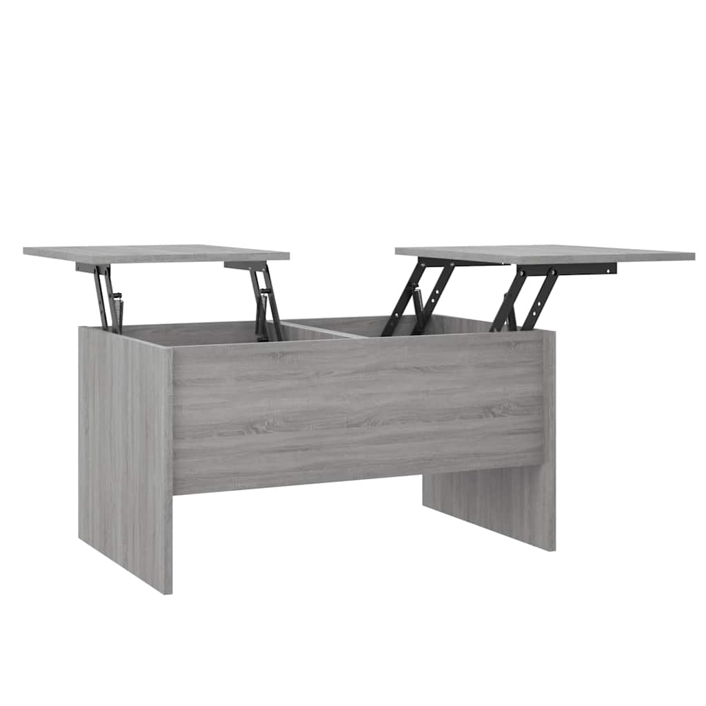 sofabord 80x50x42,5 cm konstrueret træ grå sonoma-eg