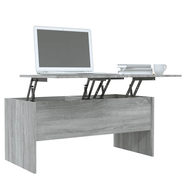 sofabord 102x50,5x46,5 cm konstrueret træ grå sonoma-eg