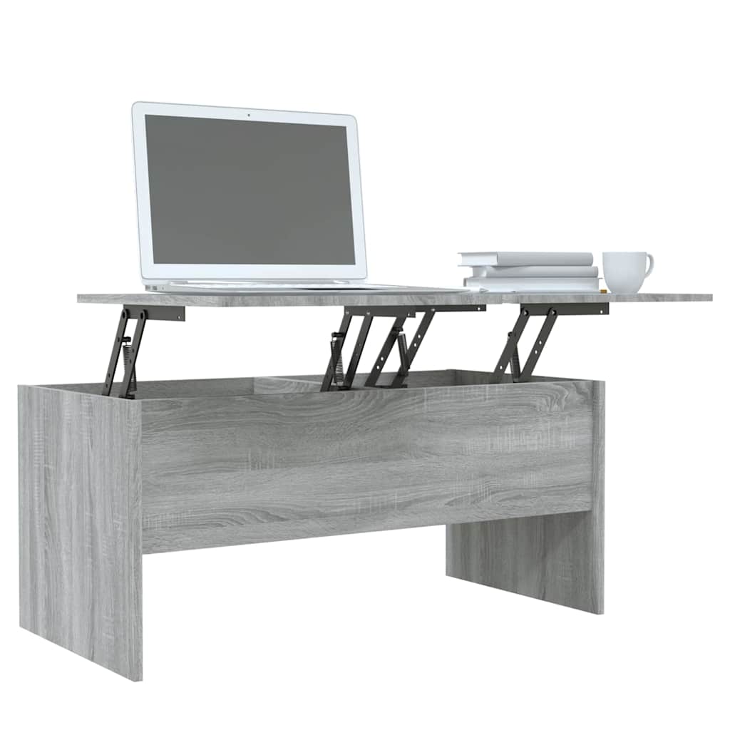sofabord 102x50,5x46,5 cm konstrueret træ grå sonoma-eg