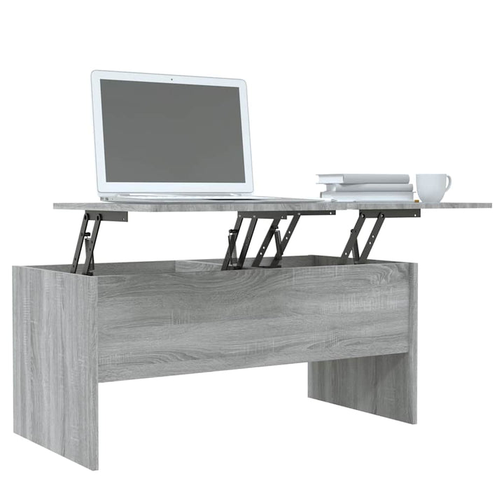 sofabord 102x50,5x46,5 cm konstrueret træ grå sonoma-eg