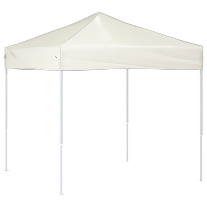 foldbart festtelt 2x2 m cremefarvet