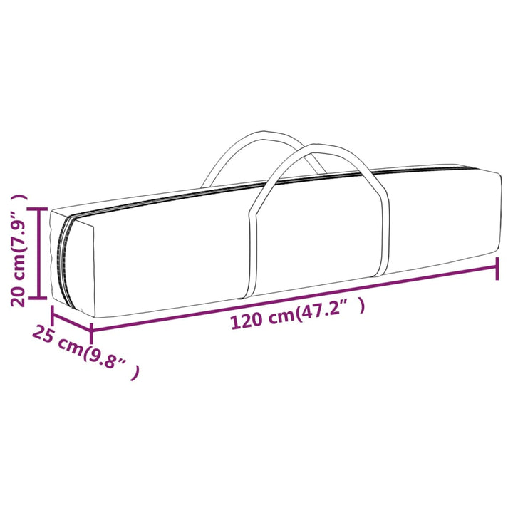 foldbart festtelt 3x3 m cremefarvet