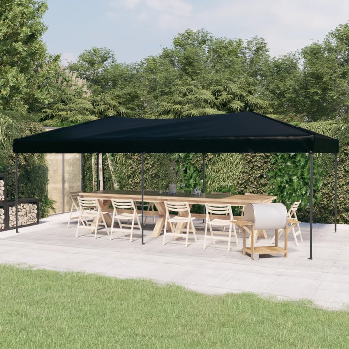 foldbart festtelt 3x6 m sort