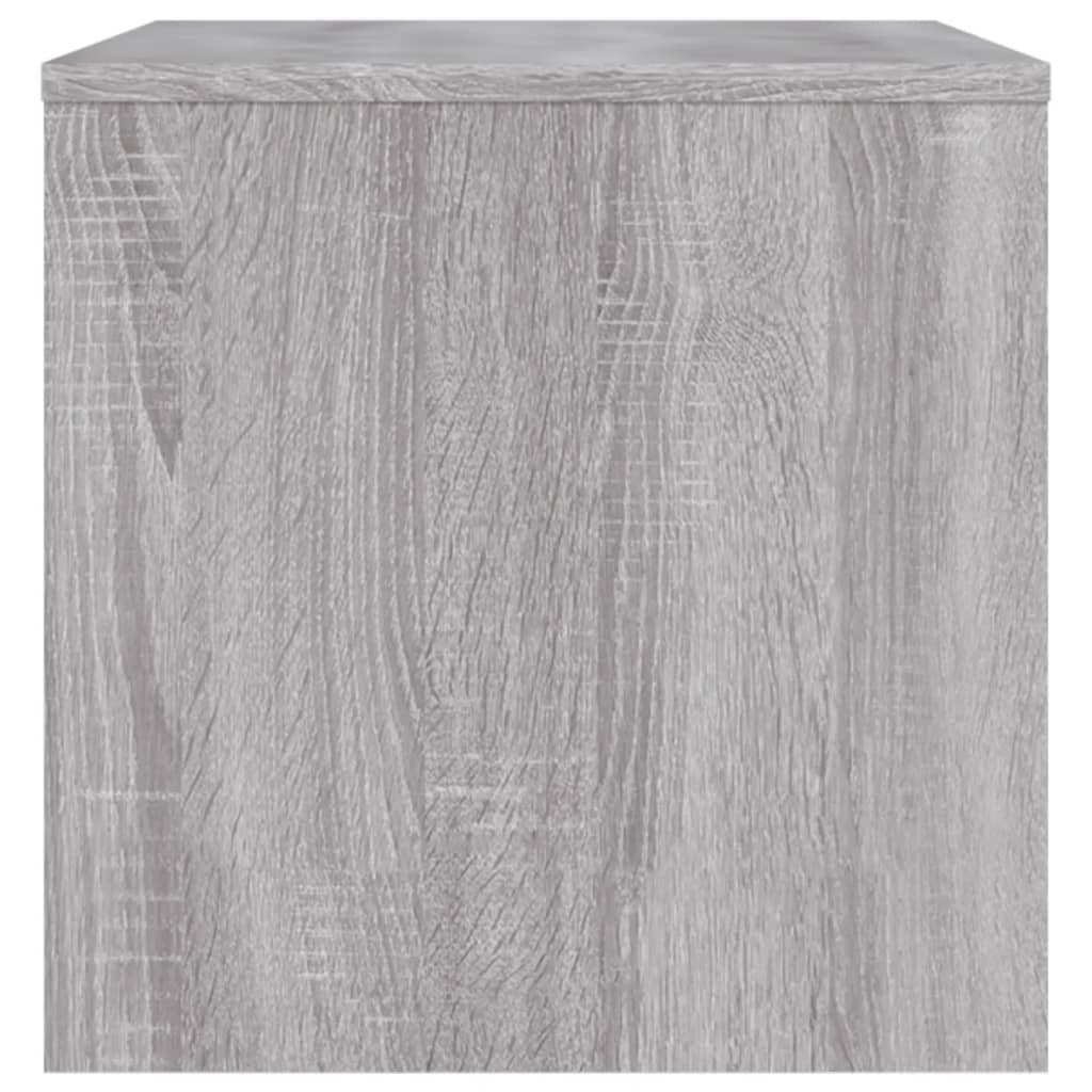 tv-bord 80x40x40 cm konstrueret træ grå sonoma-eg