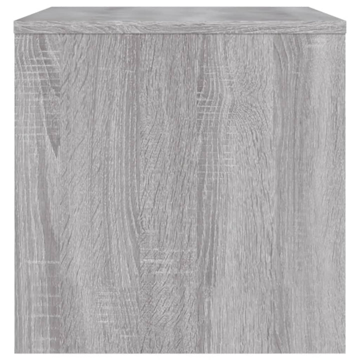 tv-bord 80x40x40 cm konstrueret træ grå sonoma-eg