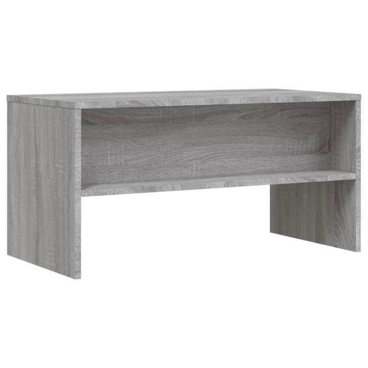 tv-bord 80x40x40 cm konstrueret træ grå sonoma-eg