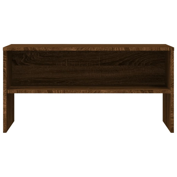 tv-bord 80x40x40 cm konstrueret træ brun egetræsfarve