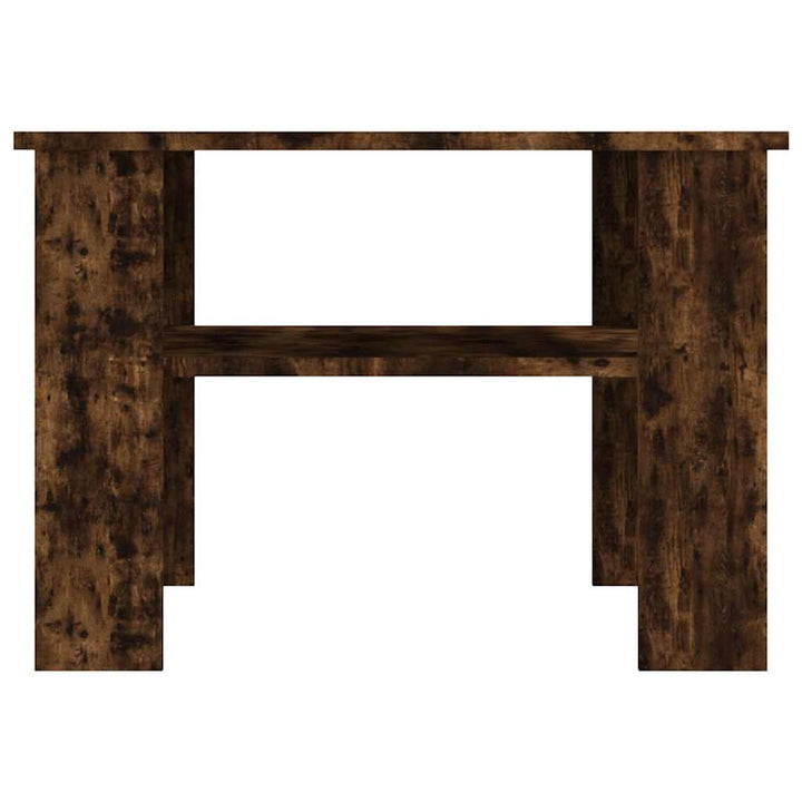 sofabord 60x60x42 cm konstrueret træ røget egetræsfarve