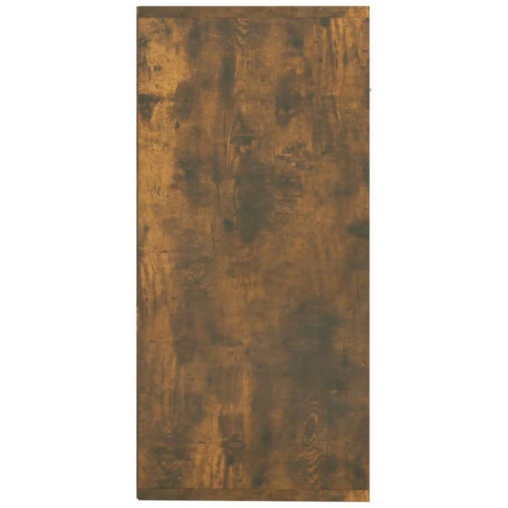 skænk 88x30x65 cm konstrueret træ røget egetræsfarve