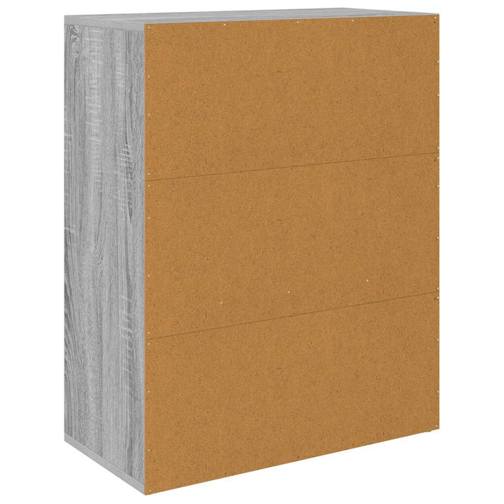 skænk 60x30x75 cm konstrueret træ grå sonoma-eg