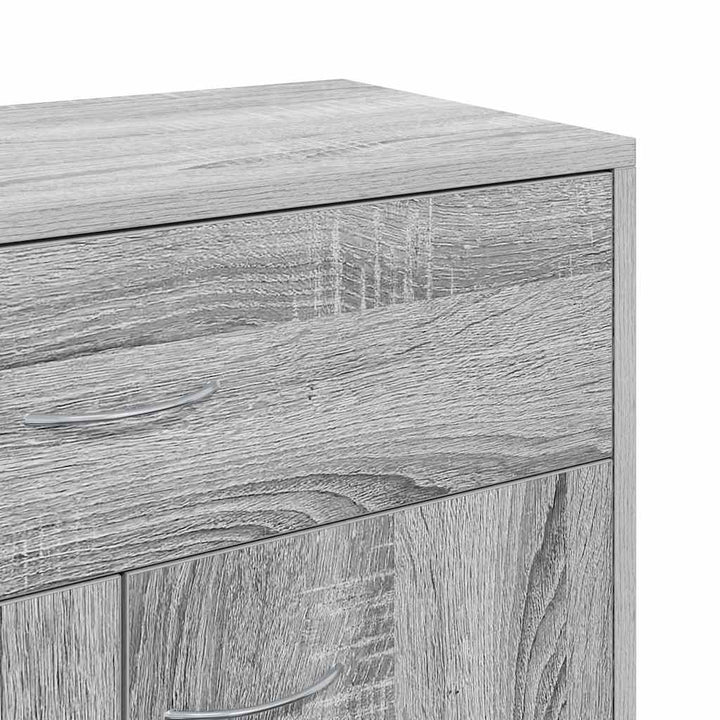 skænk 60x30x75 cm konstrueret træ grå sonoma-eg