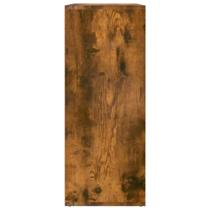 skænk 60x30x75 cm konstrueret træ røget egetræsfarve