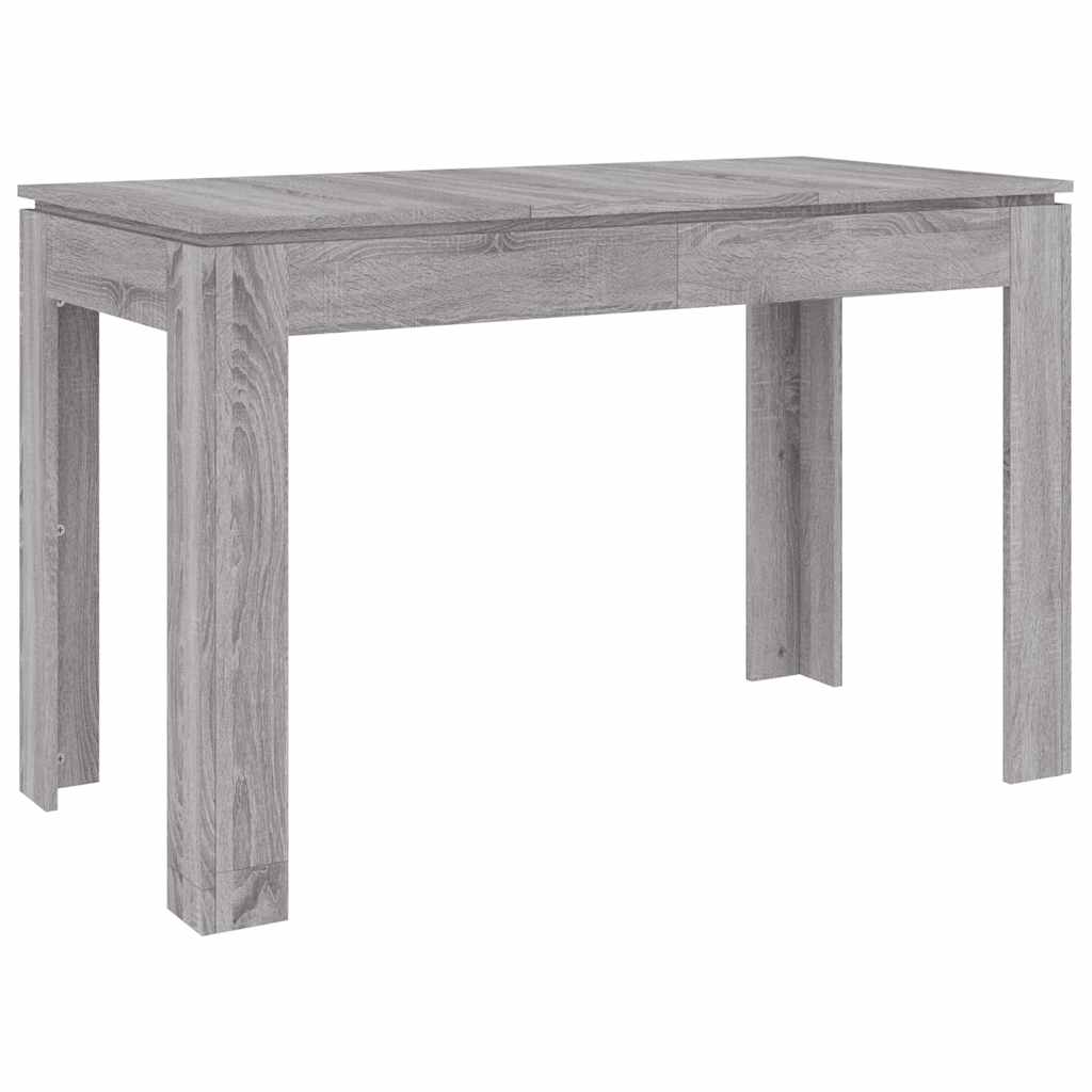 spisebord 120x60x76 cm konstrueret træ grå sonoma-eg