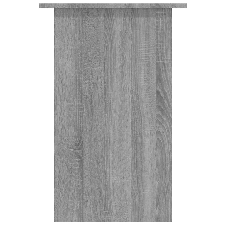 skrivebord 90x50x74 cm konstrueret træ grå sonoma-eg