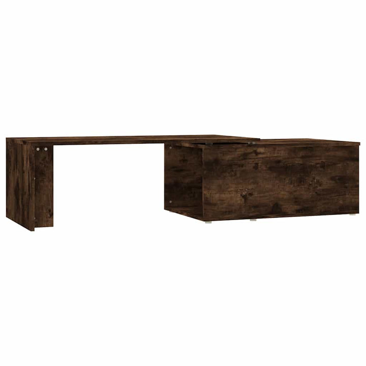 sofabord 150x50x35 cm konstrueret træ røget egetræsfarve