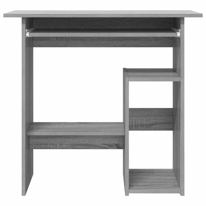 skrivebord 80x45x74 cm konstrueret træ grå sonoma-eg
