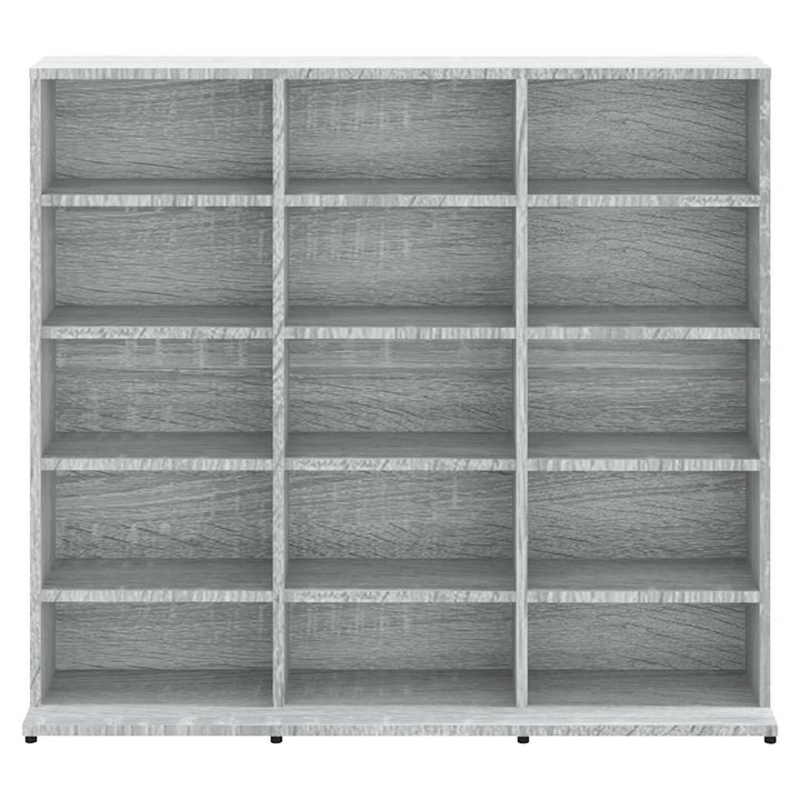 cd-reol 100x23x89,5 cm konstrueret træ grå sonoma