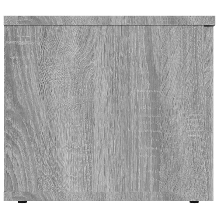 tv-bord 80x34x30 cm konstrueret træ grå sonoma-eg