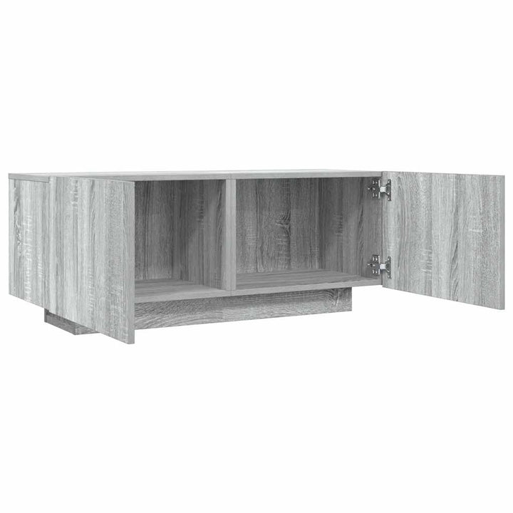 tv-bord 100x35x40 cm konstrueret træ grå sonoma-eg