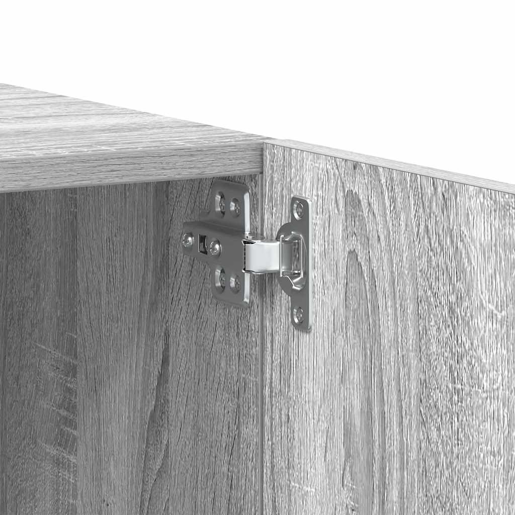 tv-bord 100x35x40 cm konstrueret træ grå sonoma-eg