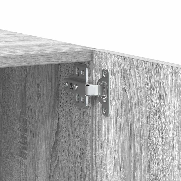 tv-bord 100x35x40 cm konstrueret træ grå sonoma-eg