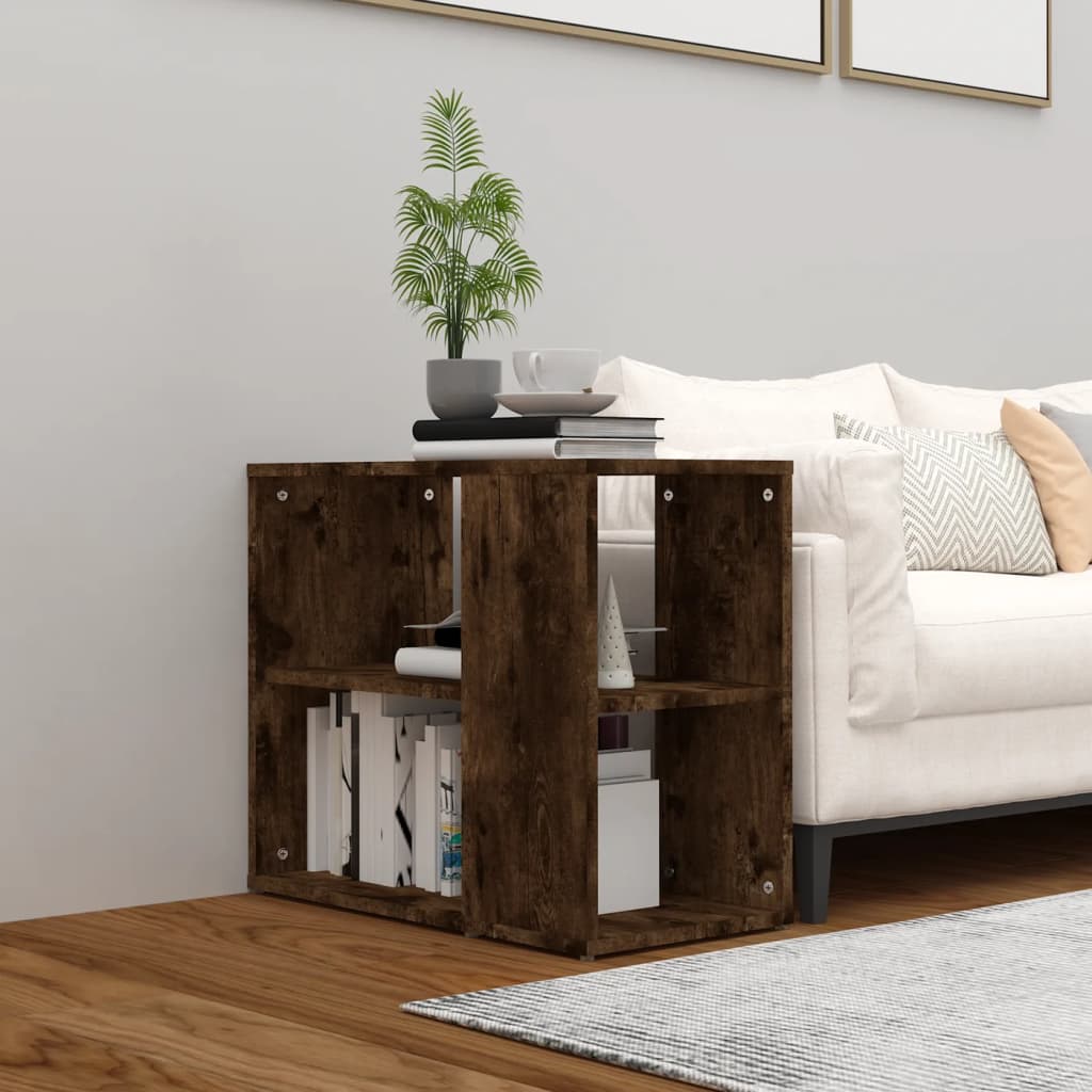 sideskab 60x30x50 cm konstrueret træ røget egetræsfarve