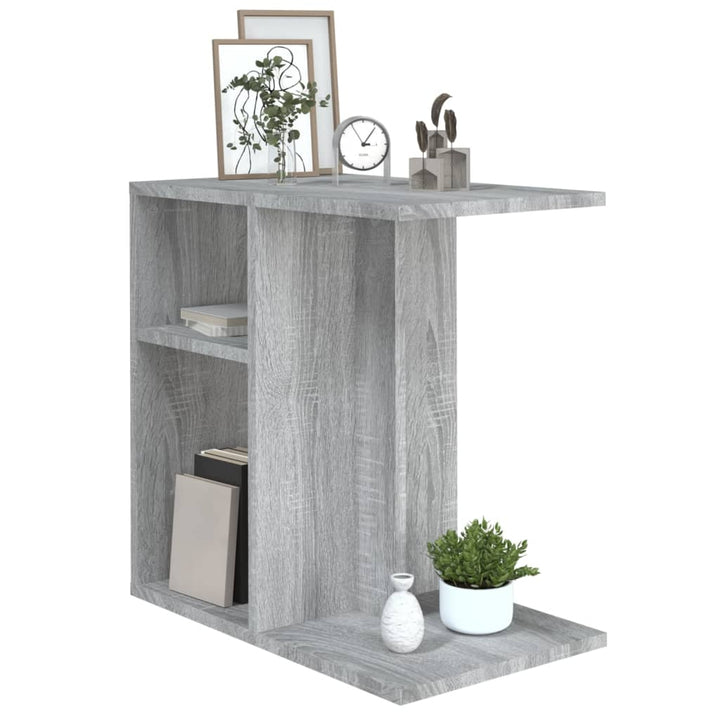 sidebord 50x30x50 cm konstrueret træ grå sonoma-eg