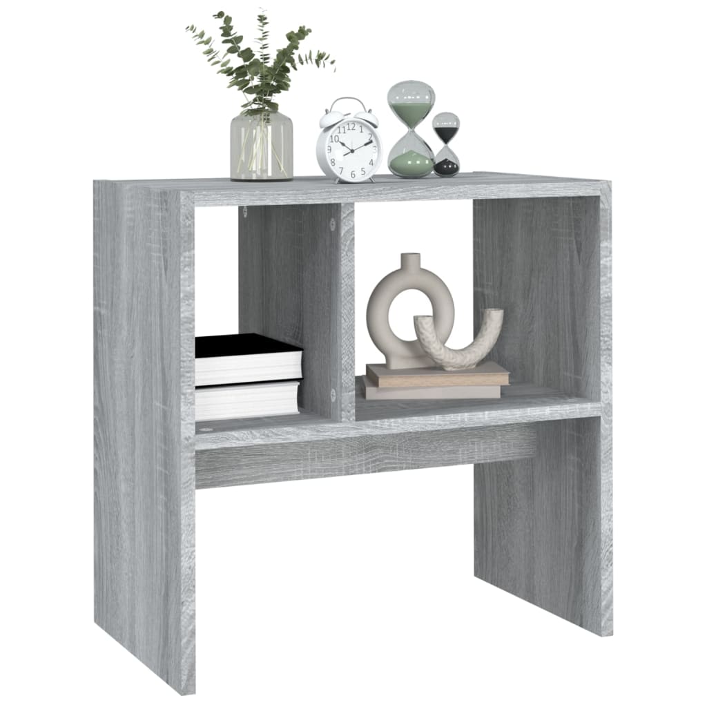 sidebord 50x30x50 cm konstrueret træ grå sonoma-eg