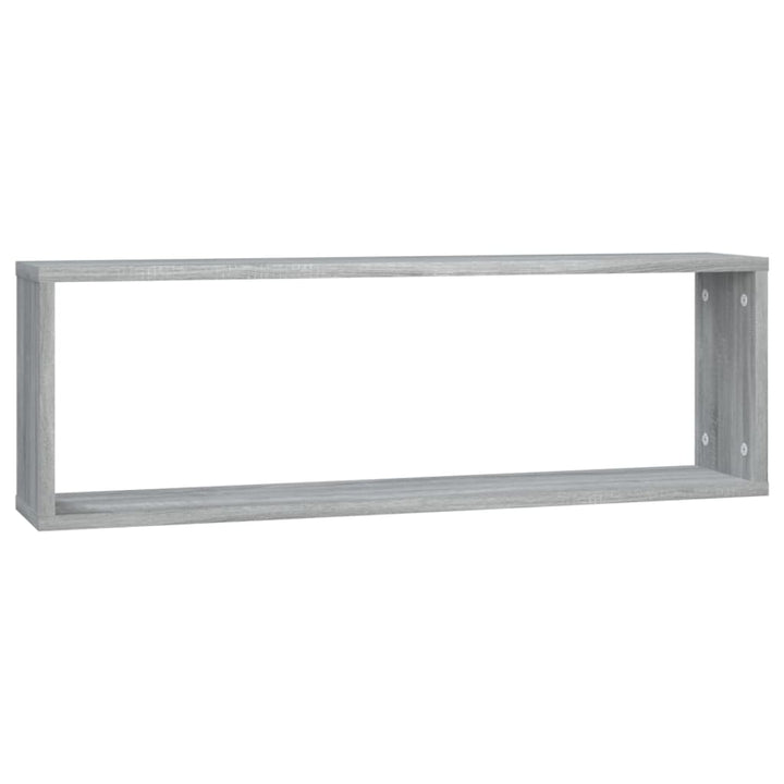 væghylder 4 stk. 80x15x26,5 cm konstrueret træ grå sonoma-eg