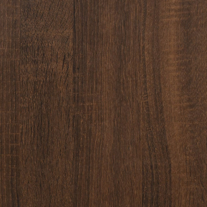 væghylder 2 stk. 80x15x26,5 cm konstrueret træ brunt egetræ