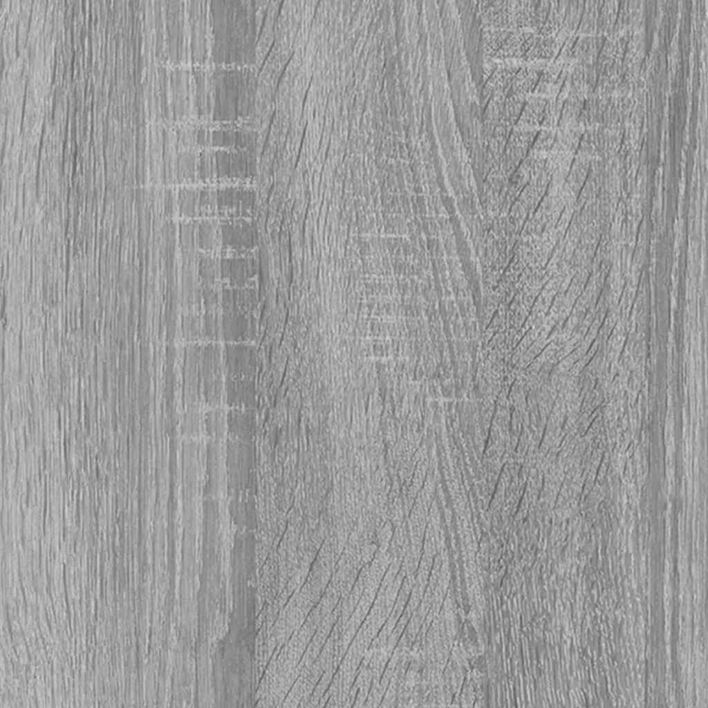 bogreol 86x25,5x140 cm konstrueret træ grå sonoma-eg
