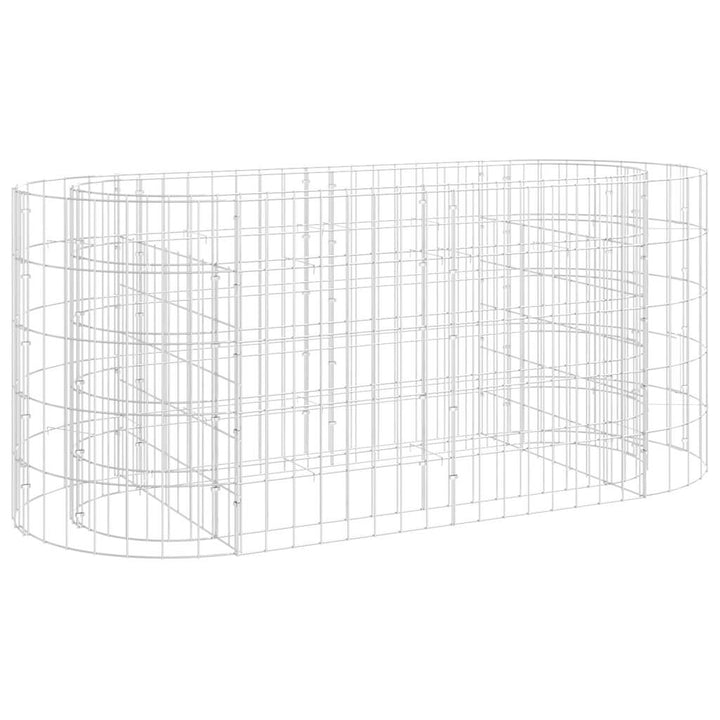 gabion-højbed 120x50x50 cm galvaniseret jern