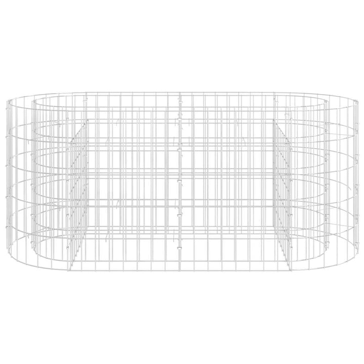 gabion-højbed 120x50x50 cm galvaniseret jern