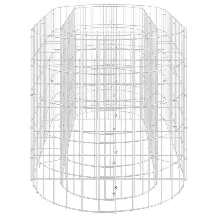 gabion-højbed 120x50x50 cm galvaniseret jern